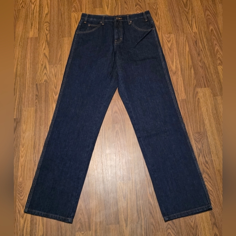 NWT Dickies 9393RNB Men’s 32x34 Regular Fit Straight Leg Work Jeans Indigo E23